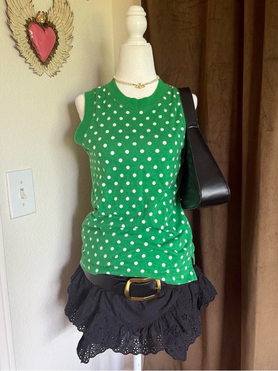 lizwear Tops - Polka Dot Sleeveless Top